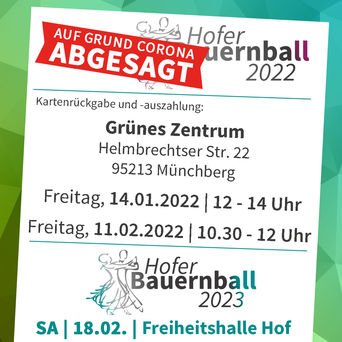 Bauernball_Absage